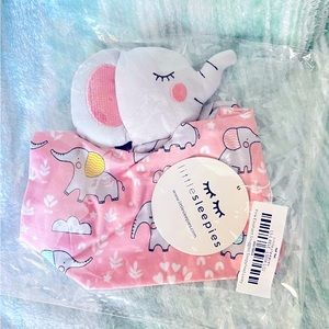 LIMITED EDITION Little Sleepies Elephant Lovey Pink Bamboo Viscose